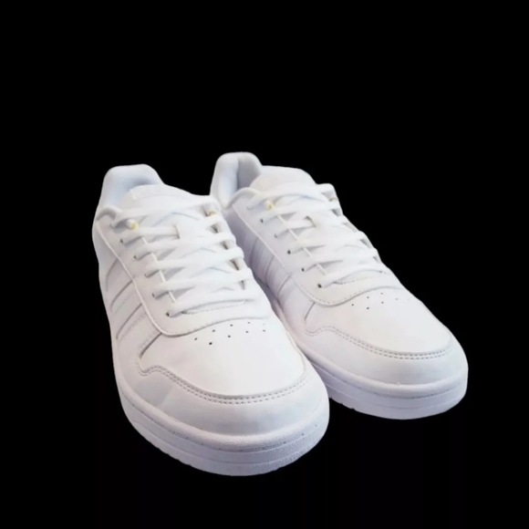 Adidas Hoops 2.0 Women's Shoes/ Sneakers Size 11 White Grey Classic Lifestyle - Picture 3 of 9